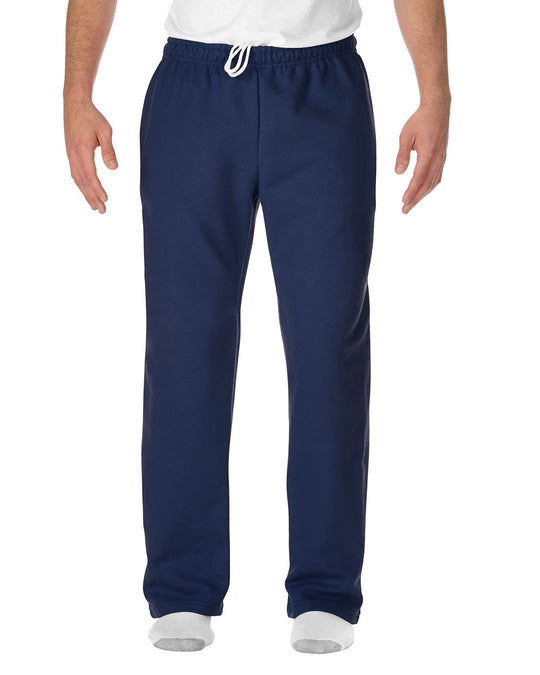 Gildan Mens DryBlend Open-Bottom Sweatpants with Pockets, XL, Charcoal