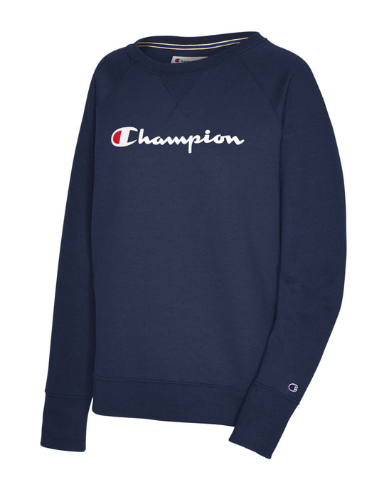 Champion Womens Powerblend Fleece Boyfriend Crew