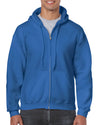 Gildan Mens Heavy Blend Full Zip Hooded Sweatshirt, XL, Navy