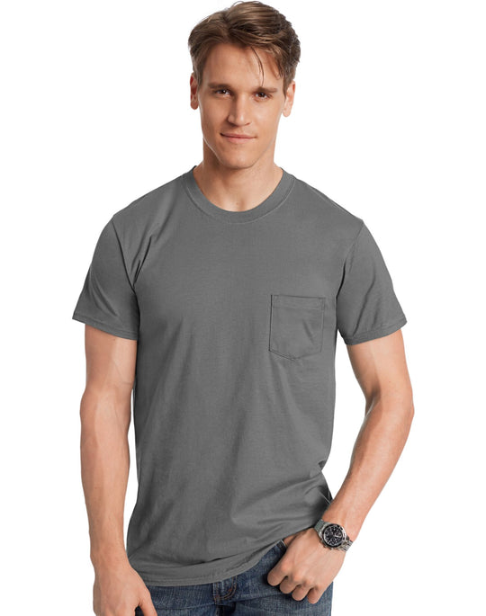 Hanes Men`s Nano-T Pocket T-Shirt