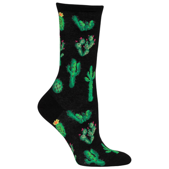 Hot Sox Womens Cactus Crew Socks