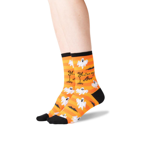 Hot Sox Womens You are My Boo Crew Socks