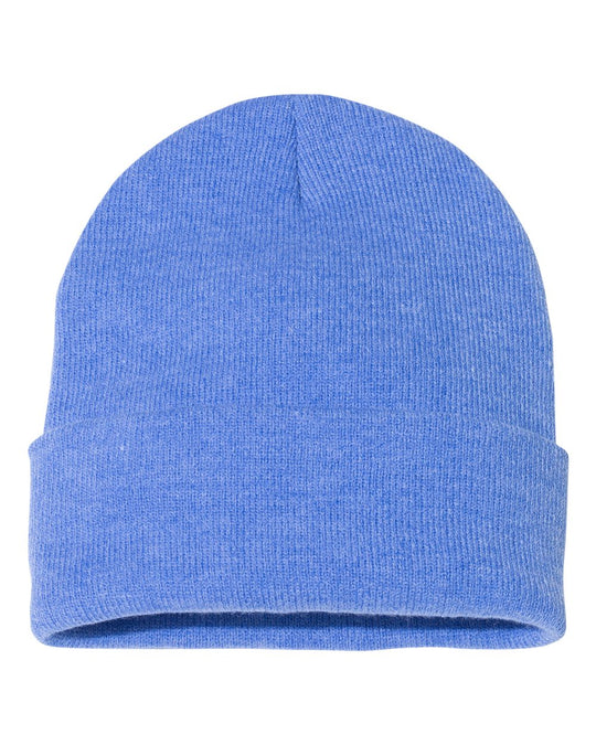 Sportsman 12 Solid Knit Beanie, One Size, Royal Blue