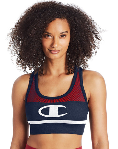 Champion Womens The Sweatshirt Racerback Sports Bra