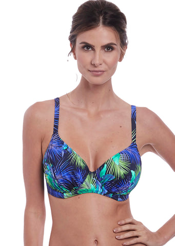 Fantasie Womens Coconut Grove Underwire Gathered Full Cup Bikini Top