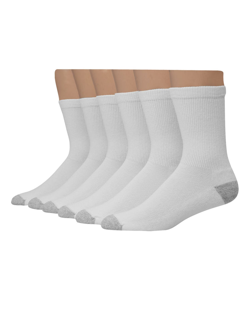 Hanes Ultimate Mens X-Temp FreshIQ Crew Socks 6-Pack