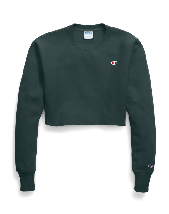 Champion Life Womens Reverse Weave Cropped Cut Off Crew-Mens Fit