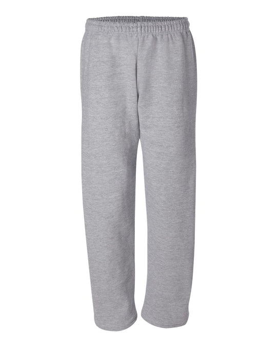Gildan Mens DryBlend Open-Bottom Sweatpants with Pockets, XL, Charcoal