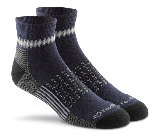 Fox River Adult Carbon Lightweight Merino Wool Quarter Crew Sock