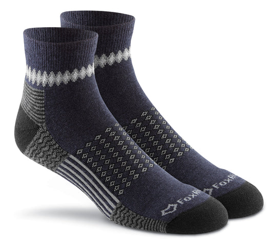 Fox River Adult Carbon Medium Weight Merino Wool Quarter Crew Sock
