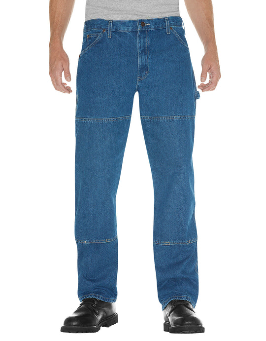 Dickies Mens Relaxed Fit Double Knee Carpenter Denim Jeans