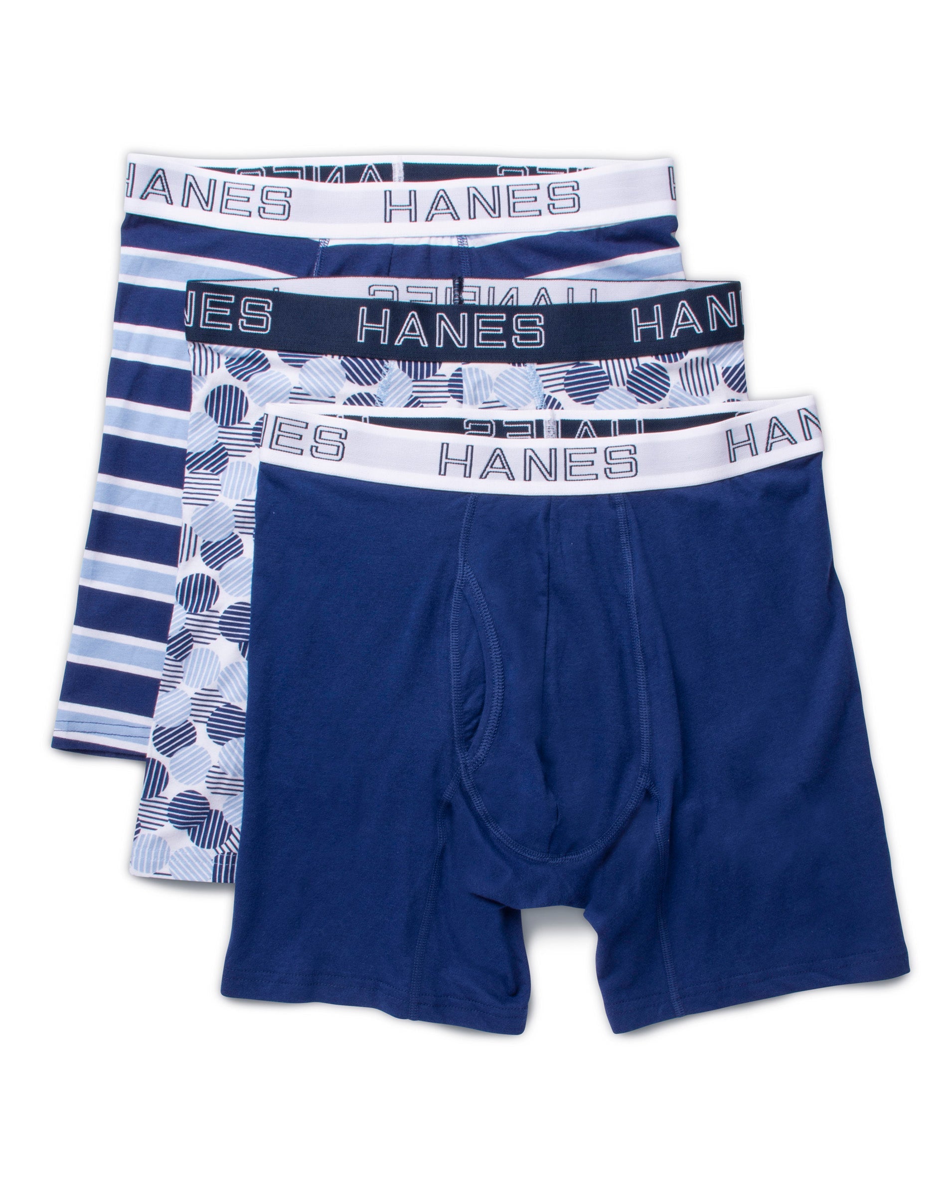 UFBBJ3 - Hanes Mens Ultimate Comfort Flex Fit Cotton/Modal Boxer Briefs  Assorted 3-Pack