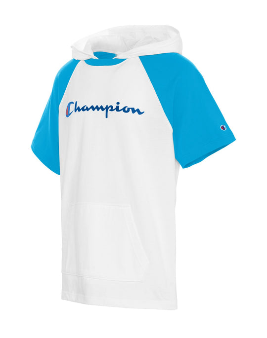 Champion Mens Middleweight Short Sleeve Colorblock Hoodie