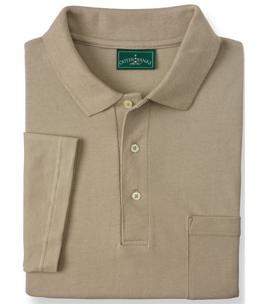 Outer Banks Men's Essential Pique Polo with Pocket