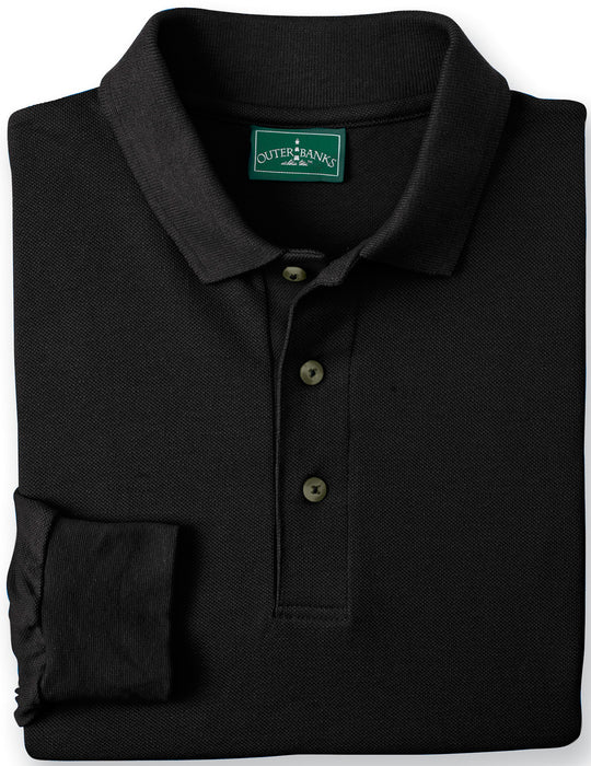 Outer Banks Essential Long Sleeve Pique Polo