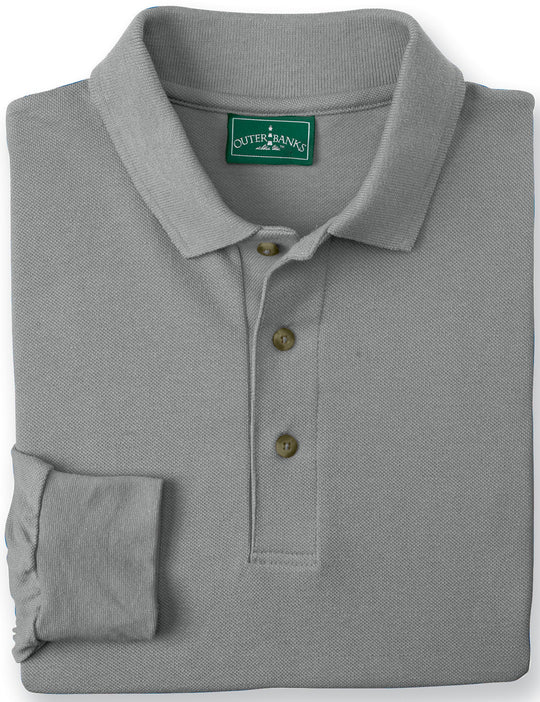 Outer Banks Essential Long Sleeve Pique Polo