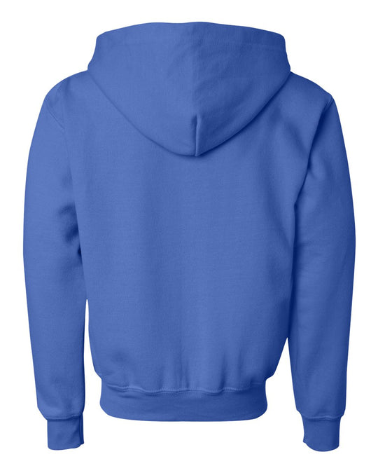 Gildan Youth Heavy Blend Full Zip Hooded Sweatshirt, S, Red