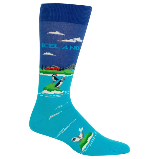 Hot Sox Mens Iceland Crew Socks