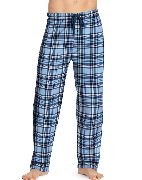 Hanes Men`s Logo Woven Plaid Pant