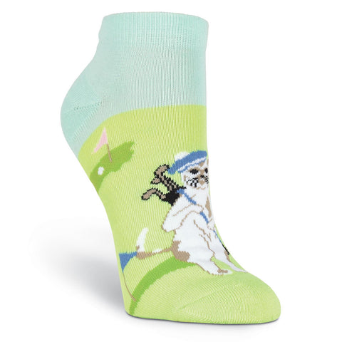 K. Bell Womens Golfing Cats Ankle Socks