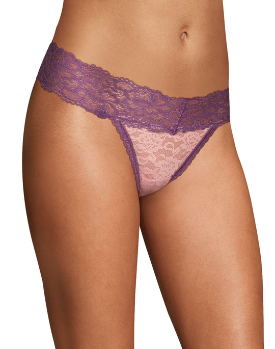 Maidenform Womens Sexy Must Haves Lace Thong