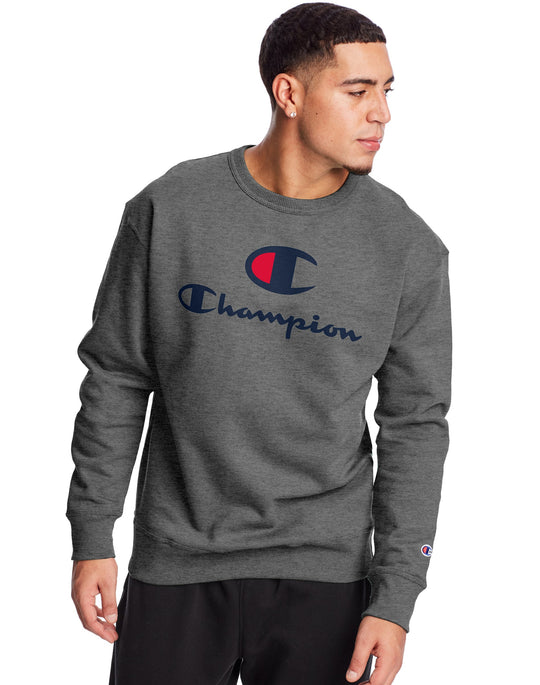 Champion Mens Powerblend Fleece Crew