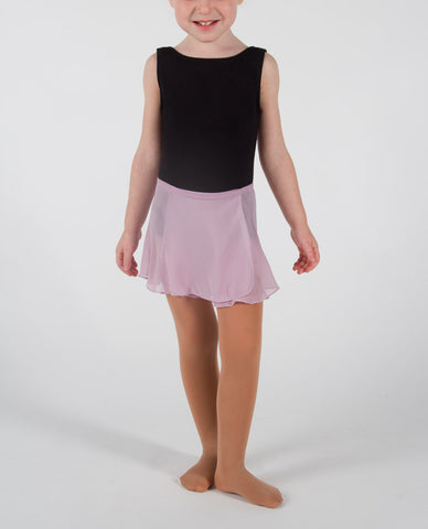 Danskin Girls` Sheer Wrap Front Dance Skirt