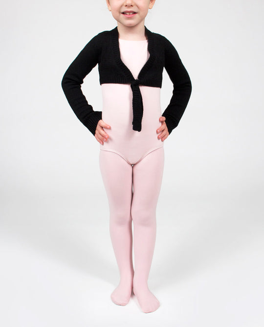 Danskin Girls` Warmers Tie Front Cropped Sweater