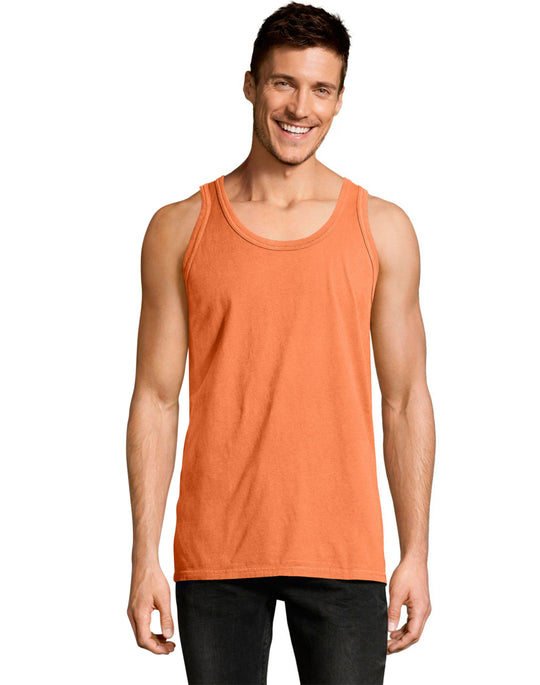 Hanes Mens ComfortWash Garment Dyed Sleeveless Tank Top