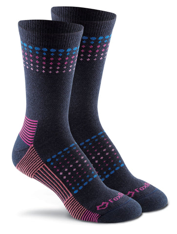 Fox River Adult Ombre Sunrise Lightweight Merino Wool Crew Sock