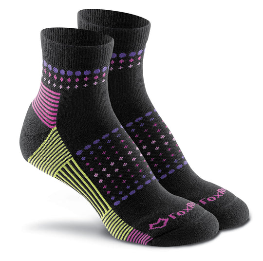 Fox River Adult Ombre Sunrise Lightweight Merino Wool Quarter Crew Sock