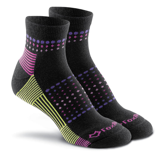 Fox River Adult Ombre Sunrise Medium Weight Merino Wool Quarter Crew Sock