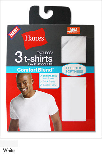 Hanes Men's ComfortBlend Crew Undershirt 3-Pack