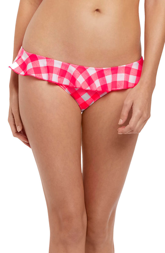 Freya Womens Totally Check Italini Bikini with Frill