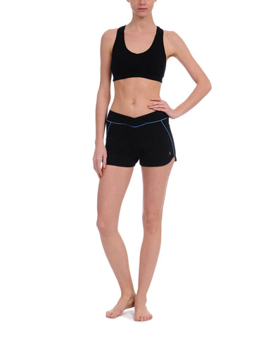 Danskin Women's Yoga Destination Crossover Front Short
