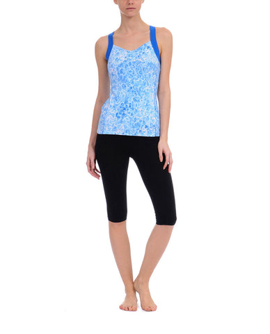 Danskin Women's Active Agility Print Racerback Tank Top