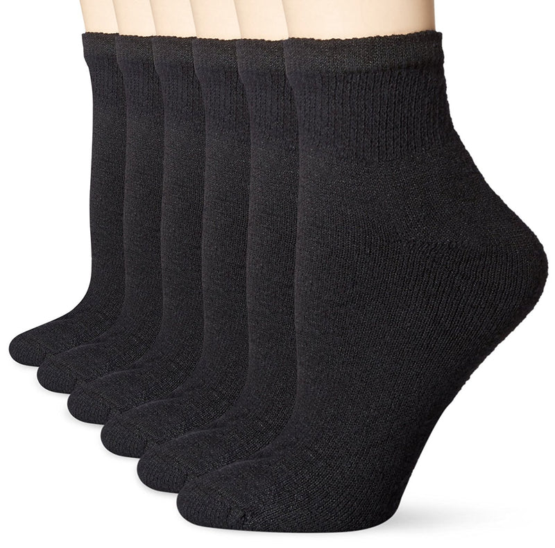 Fruit of the Loom Womens Core 6-pack Cushioned Ankle Socks