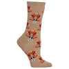 Hot Sox Womens Turkey Dog Crew Socks