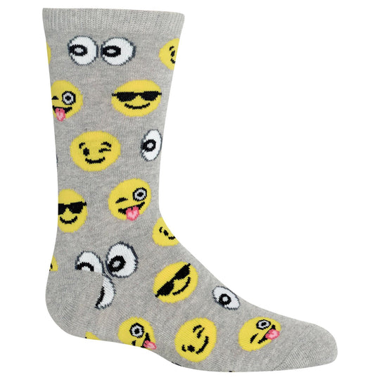 Hot Sox Kids Emoji Crew Socks
