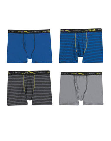 Boys' X-Temp® Lightweight Mesh Boxer Briefs Assorted 4-Pack