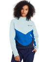 Champion Womens Campus Fleece Mock Neck Crew, L