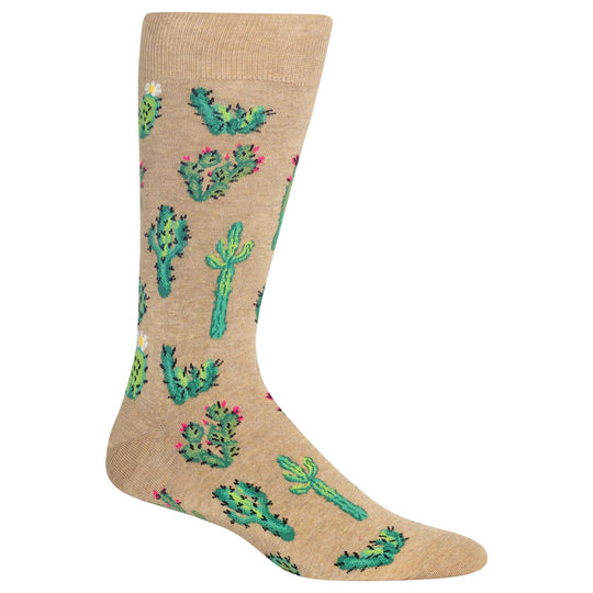 Hot Sox Mens Cactus Crew Socks