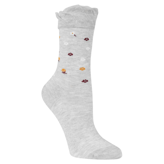 Dr. Scholls Womens Original Collection Casual Floral Crew Socks