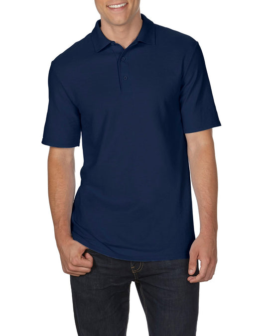 Gildan Mens DryBlend Double Piqué Sport Shirt, XL, Navy
