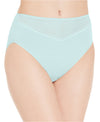 Vanity Fair Beautifully Smooth Women`s Cotton with Lace Hi-Cut Panty