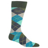 Hot Sox Mens Argyle Crew Socks