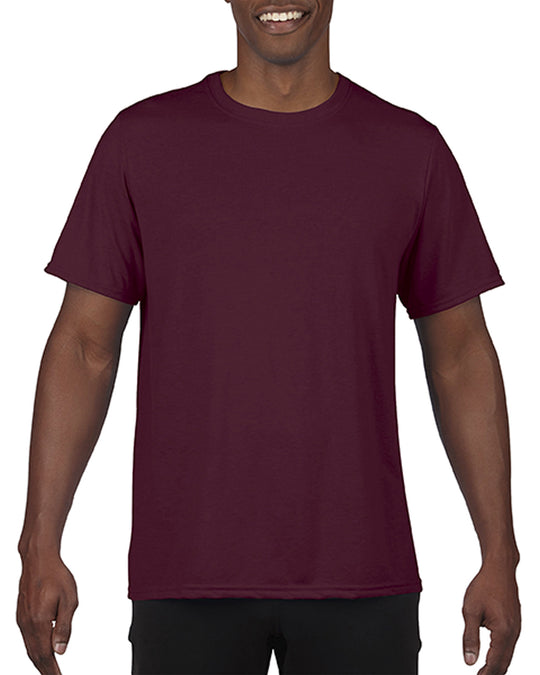 Gildan Mens Performance Core T-Shirt, S, Sport Dark Maroon