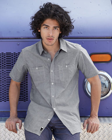 Burnside Mini-Check Short Sleeve Shirt