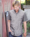 Burnside Stretch-Stripe Short Sleeve Shirt