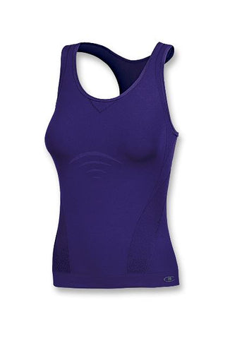 Champion Double Dry Seamless Vented Long Sports Top with Built-In Bra